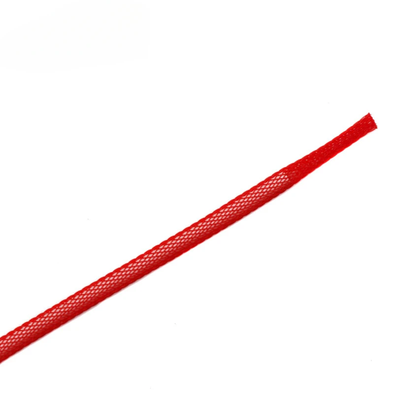 100m 3mm DIY 1/8 "seda única PET funda de Cable trenzado expandible para USB tipo C Cable en espiral de teclado