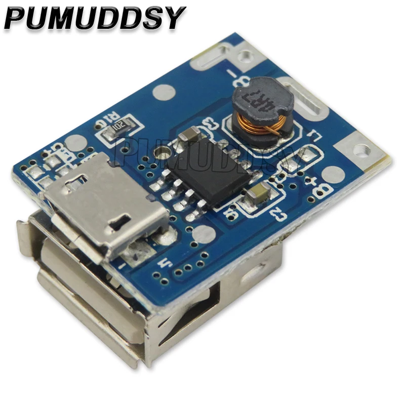 Cargador de batería de litio DIY 5V 1A 18650, placa de protección de aumento, módulo de refuerzo Micro USB 18650 li-po Li-ion para banco de energía - imagen 3