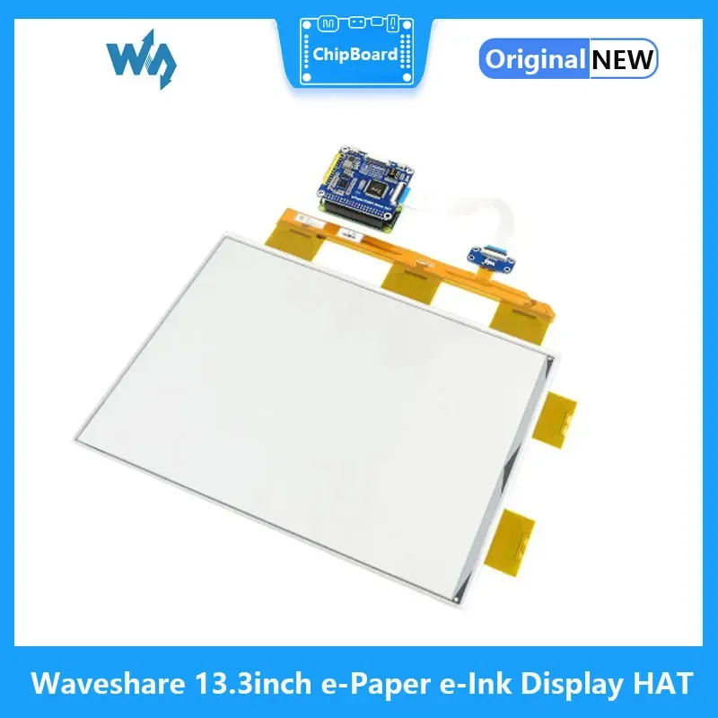 Waveshare sombrero con pantalla de tinta electrónica de papel electrónico de 13,3 pulgadas para Raspberry Pi, resolución de 1600*1200, 16 escalas grises, admite actualización parcial - imagen 5