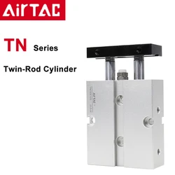 Airtac TN10/16/20/25/32-5/10/15/20/25/30/35/40/45/50/60/70/75/80/90/100 intervalles Twin-Rod avec aimant, 125, 150, 175/200