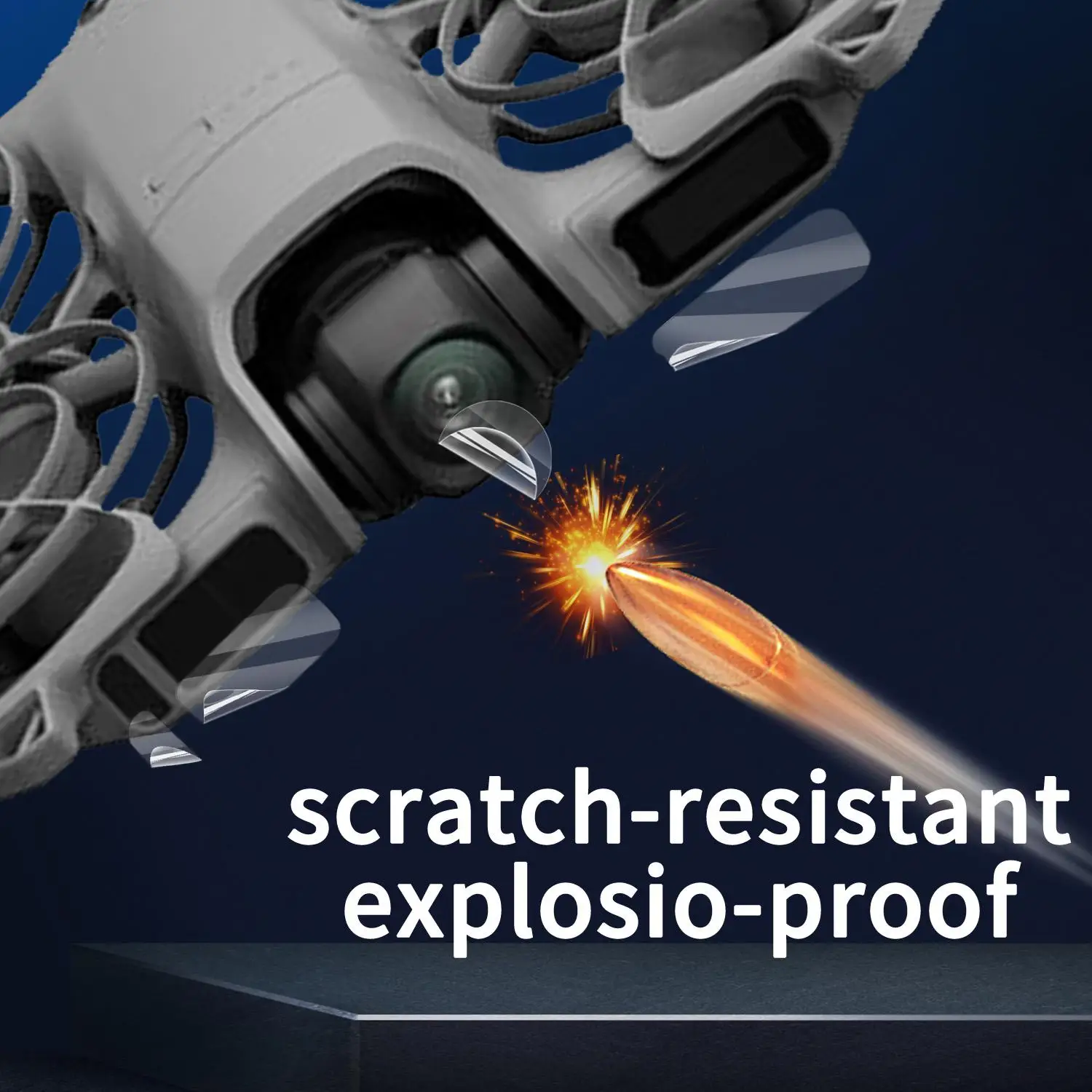 Protector para lente de Dron DJI Neo 2, vidrio templado + protectores de pantalla frontal, películas suaves transparentes HD para accesorios DJI Neo2 - imagen 5