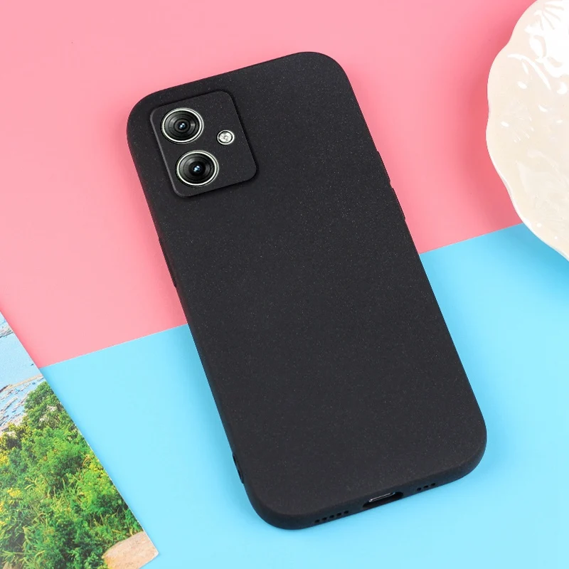 Funda de silicona suave mate con arena a prueba de golpes para Motorola Moto G54 G84 G14 G04 G04S G24 G34 G64 G64Y Power - imagen 5