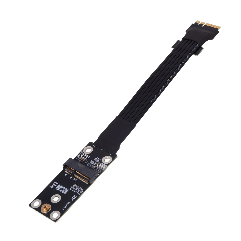 Riser PCI-e 4,0 M.2 WiFi cinta Riser tarjeta Cable adaptador PCI-E 4,0 M2 WiFi llave A.E Cable plano convertidor para extensor de placa base - imagen 5