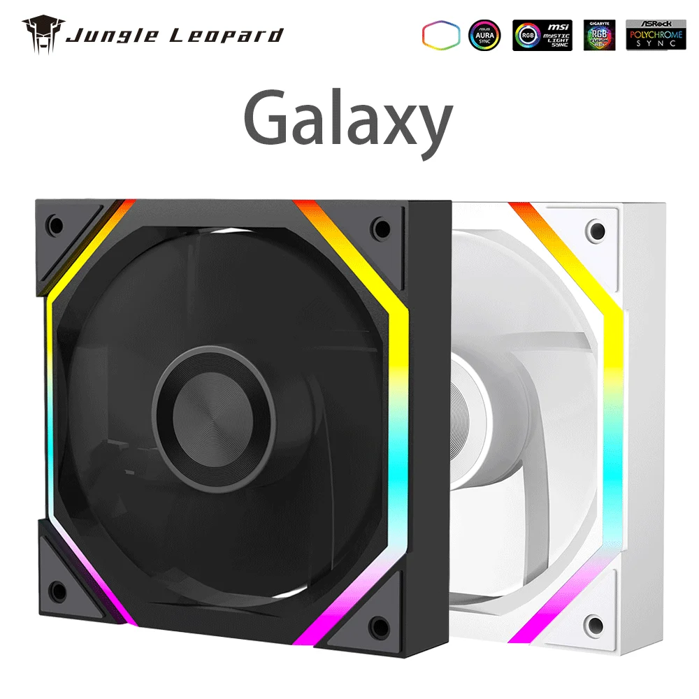 Jungle Leopard Galaxy Prism XH – Ventilador ARGB 120mm PWM Luz Fluida
