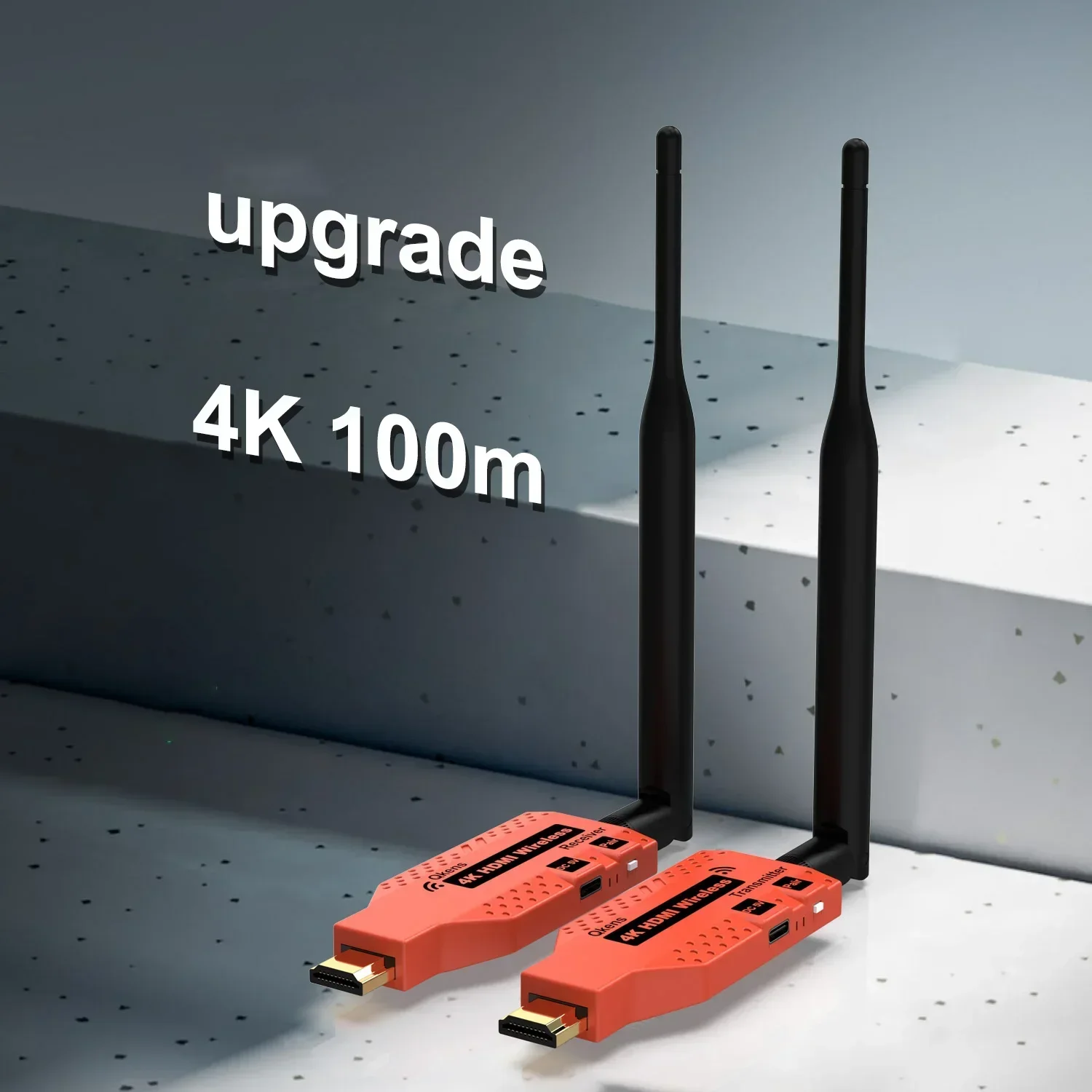 Transmisor y receptor inalámbrico 4K, adaptador de pantalla de Audio y vídeo, extensor HDMI para cámara, portátil, PC, Monitor de TV, Reunión, compartir, 100m