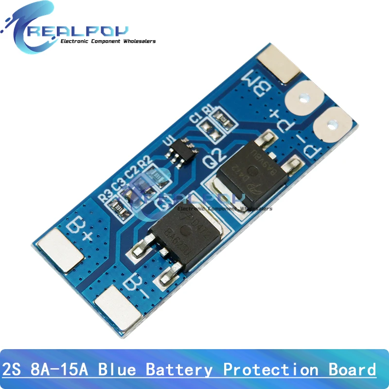Placa de protección de carga de batería de litio, BMS 2S, 3,2 V, 3,7 V, 8A, LiFePO4, 15A, corriente máxima de 6,4 V, 7,2 V, 18650, paquetes de baterías - imagen 3