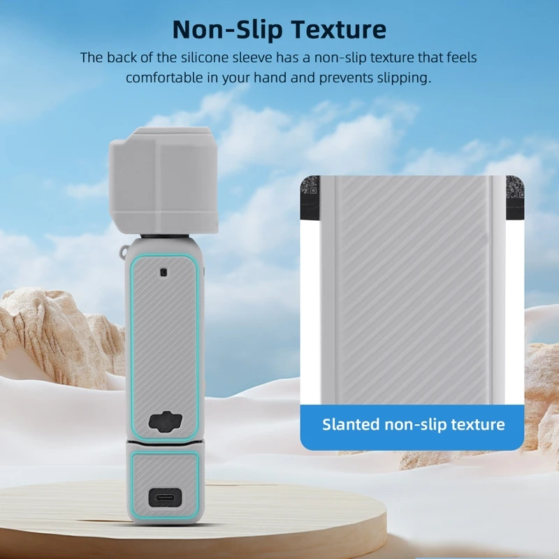 Funda de silicona para cámara cardán DJI Osmo Pocket 3, mango antiarañazos de liberación rápida, funda protectora suave, cubierta antigolpes - imagen 3