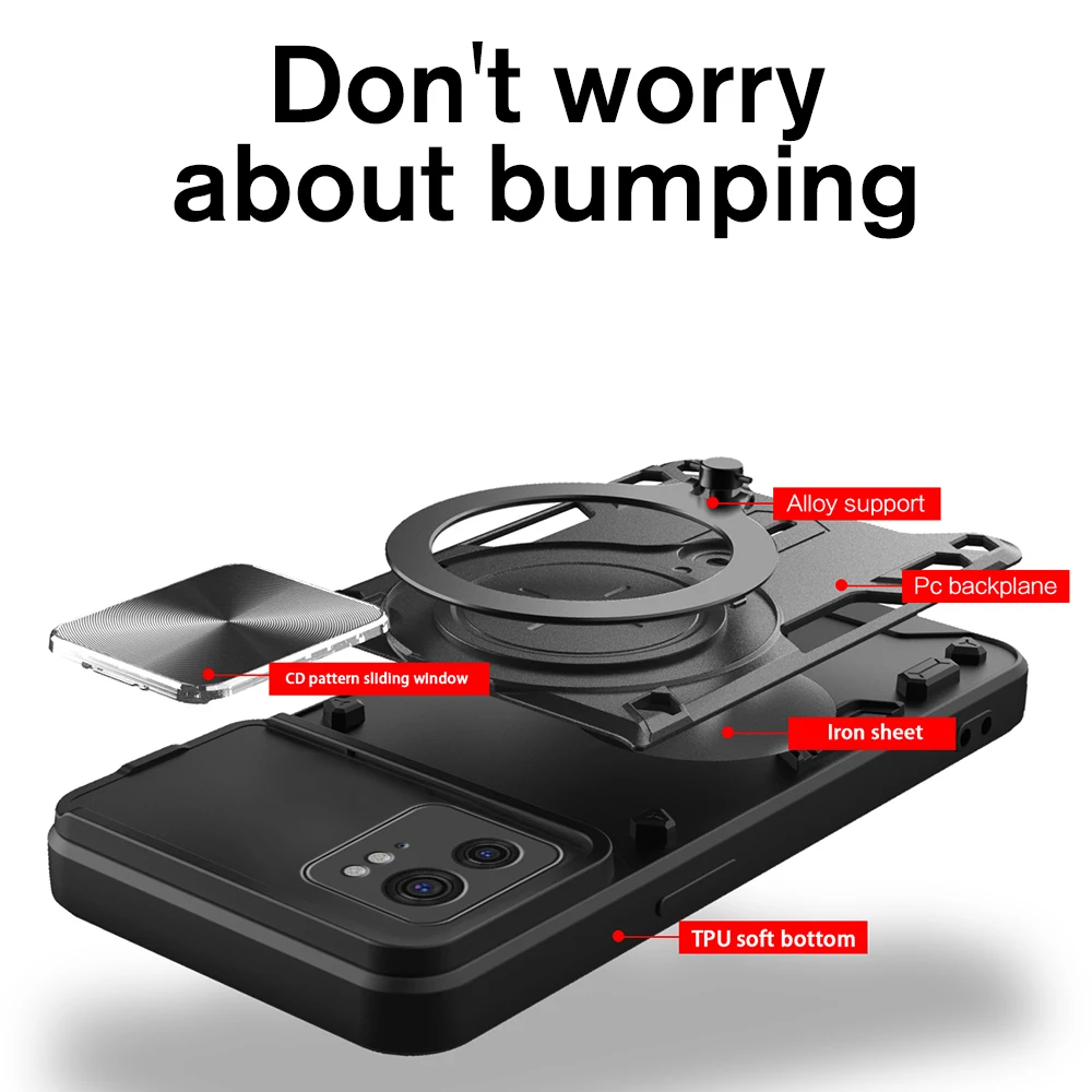 Funda a prueba de golpes para cámara de coche, soporte de anillo magnético para Motorola Edge 40, Edge40 Pro, Edge40Pro, 40Pro, 5G, 2023 - imagen 4