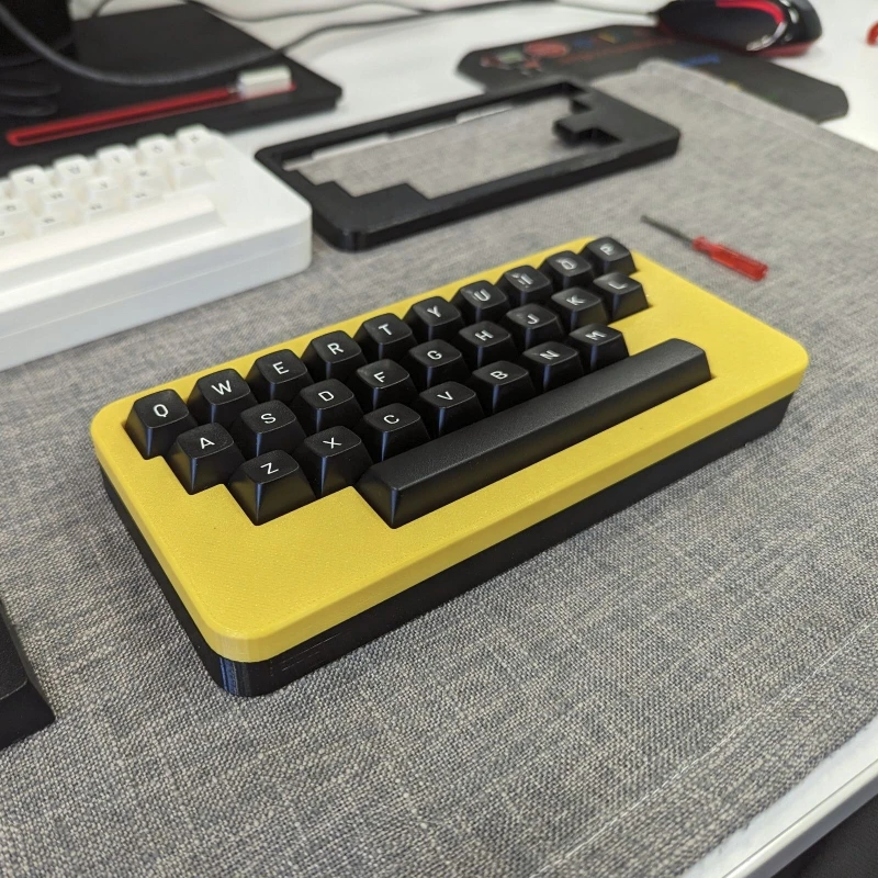 Painxx28 Mini teclado portátil, funda con impresión 3D, teclado mecánico con cable de modo único, Kit ergonómico de intercambio en caliente, regalo de juego QMK/VIAL - imagen 5