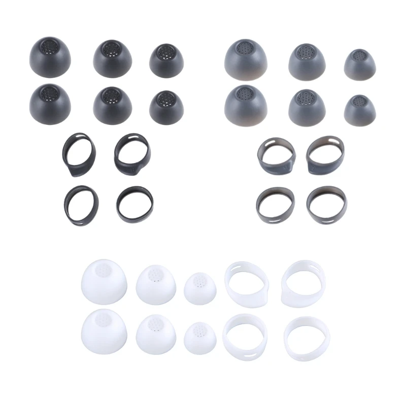 10 Uds. Funda de silicona para auriculares, puntas de ala para Samsung Galaxy Buds FE, tapas intrauditivos, funda, almohadillas para auriculares L M S