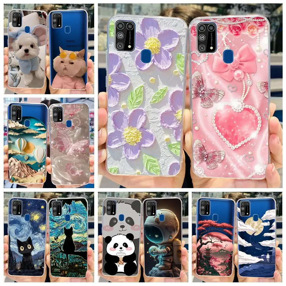 Funda de teléfono para Samsung Galaxy M31, cubierta pintada a color, suave y delgada, para Samsung M31 Prime M 31 s Galaxy M31s