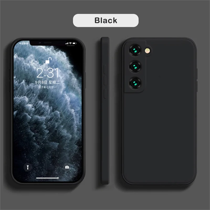 Funda de teléfono de silicona Original para Samsung A14 A24 A34 A54 A05S A15 A25 A35 A55 A16 A26 A36 A56 A07 A17 funda protectora para cámara - imagen 3