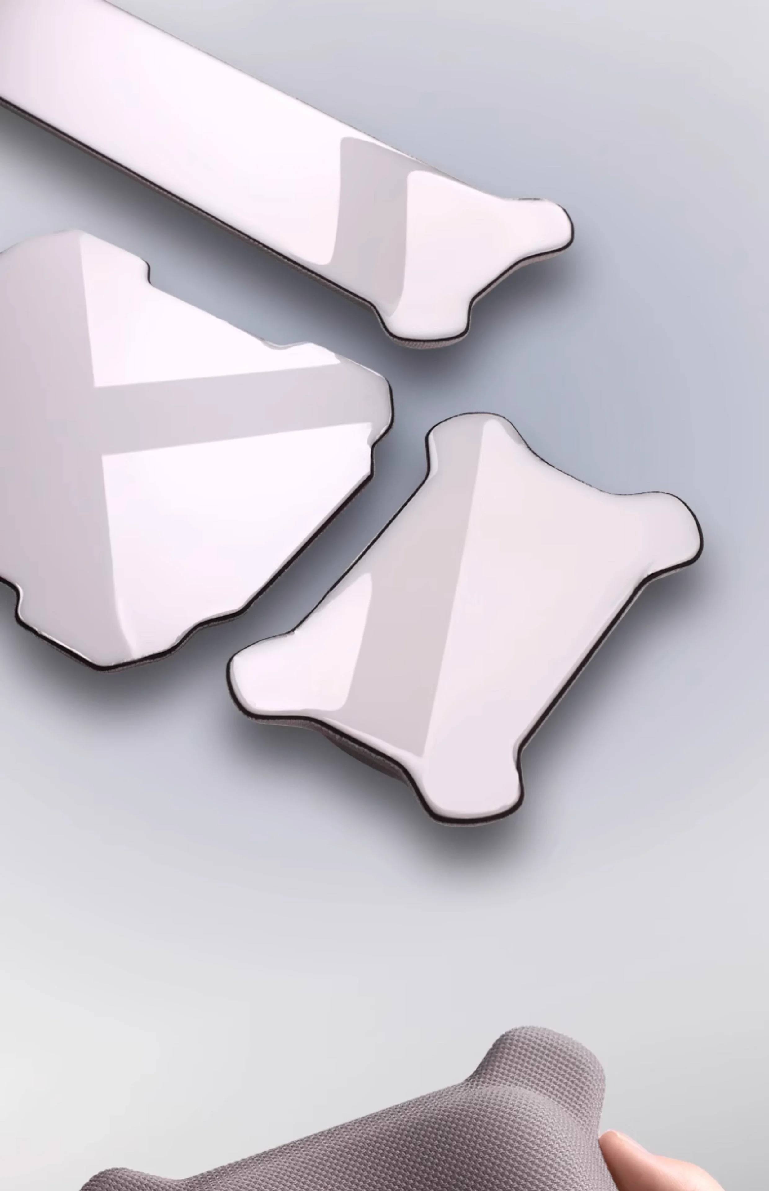 Alfombrilla de ratón con reposamuñecas, alfombrilla de ratón, reposamuñecas para teclado, alfombrilla de ratón ergonómica de espuma viscoelástica con soporte para muñeca para teclado de ordenador - imagen 4