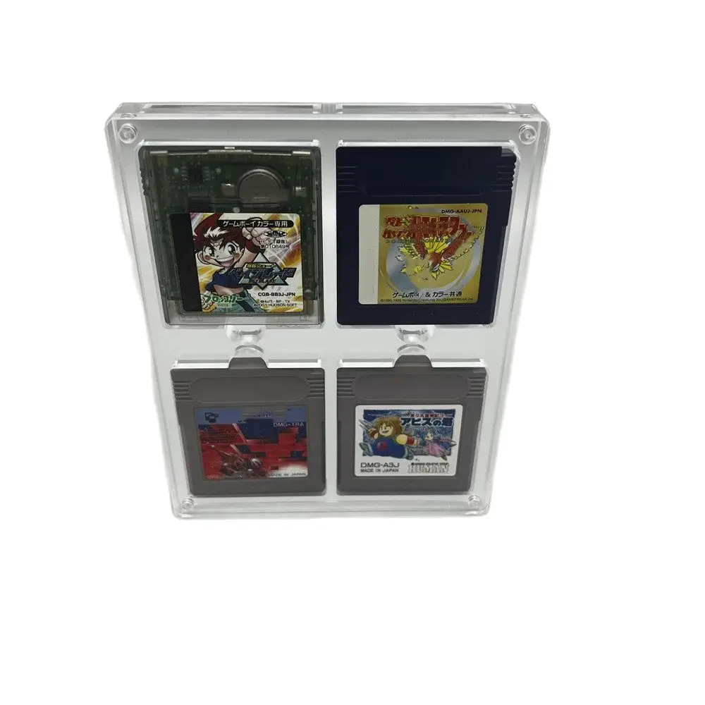 Cubierta de succión magnética acrílica de alta transparencia, caja de almacenamiento para juegos, estuche de cartucho de carcasa dura para GameBoy GB GBC - imagen 2