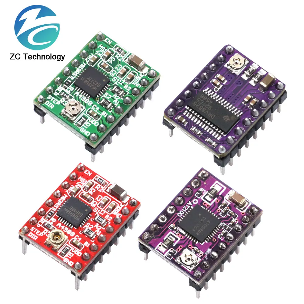 Piezas de impresora 3D StepStick A4988 DRV8825, controlador de Motor paso a paso con disipador de calor, rampas Reprap 1,4 - imagen 3