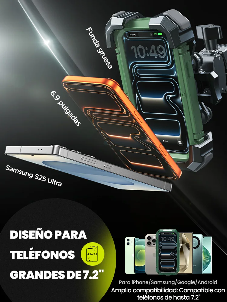 Joyroom Soporte Móvil Bicicleta Universal 360° Antigolpes - imagen 5