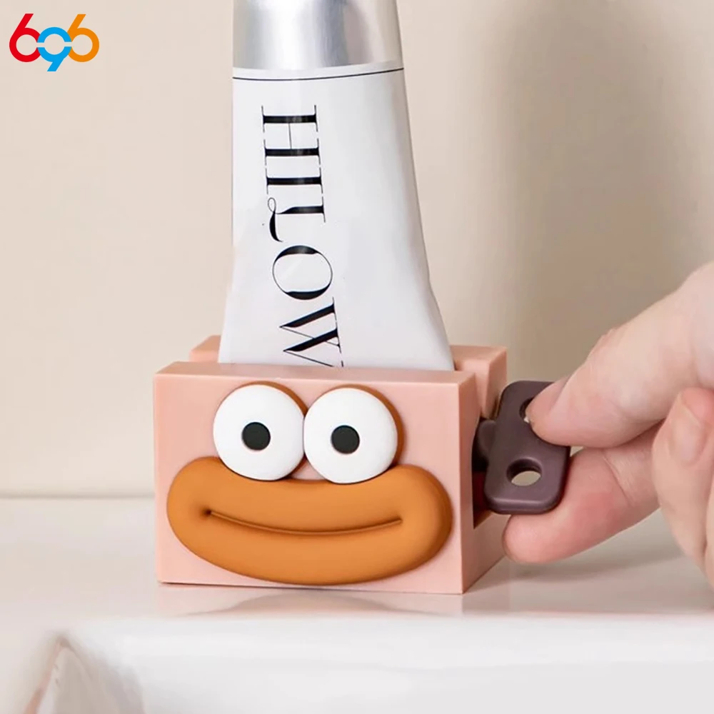 696 exprimidores manuales de dibujos animados, pasta de dientes para el hogar, baño, limpiador Facial, Clip rodante para apretar, soporte para asiento, soporte para pasta de dientes, bonito