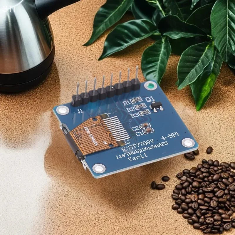 Impresionante pantalla LCD TFT de 1,14", puerto SPI, pantalla táctil, 65K en color para Arduino, alta resolución 135x240 - imagen 5