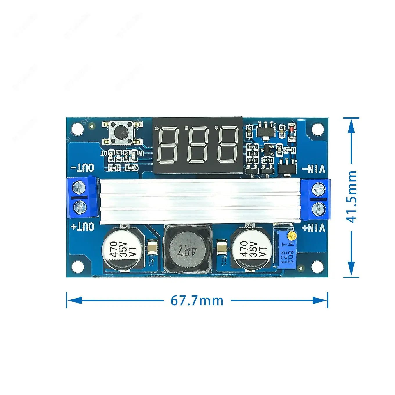 Convertidor de módulo de refuerzo, fuente de alimentación regulada y voltímetro, DC-DC DC, 3 ~ 35V a 3,5 ~ 35V, LTC1871 - imagen 4