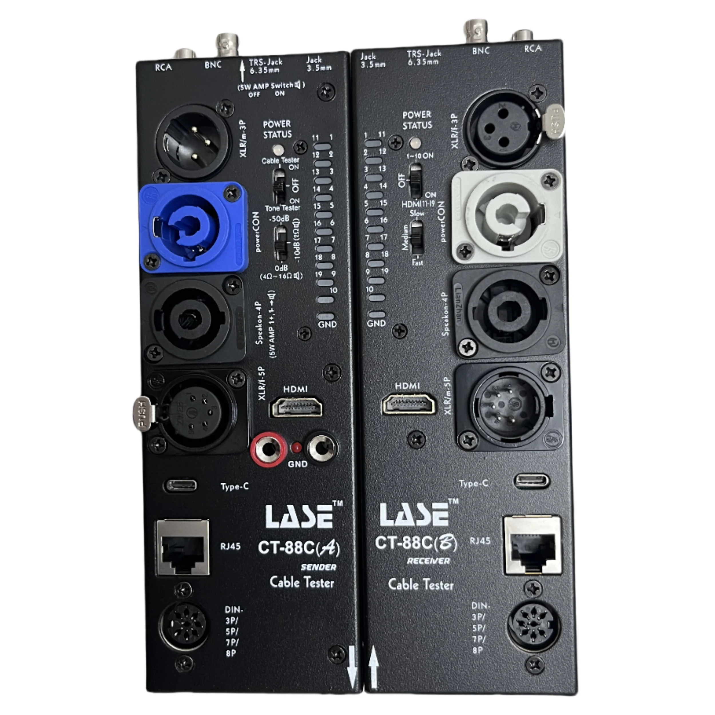 LASE CT-88C Probador de cables multifunción separado Medidor de línea Medidor de línea de señal Xlr Medidor de línea HD Medidor de línea lateral de audio automático - imagen 2