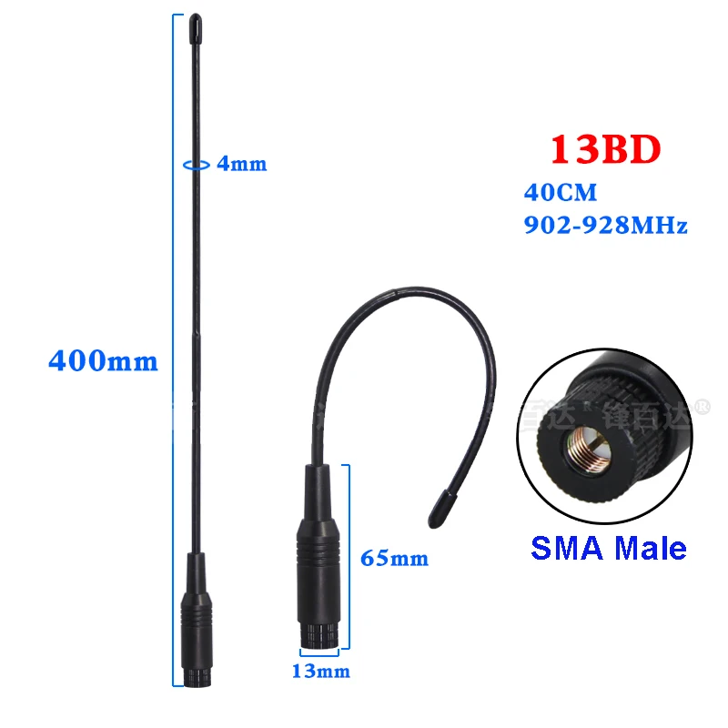 Antena suave NB-iot, medidor UAV de 915mhz, módulo LoRa de lectura, antena Flexible omnidireccional de alta ganancia, látigo suave macho SMA - imagen 5