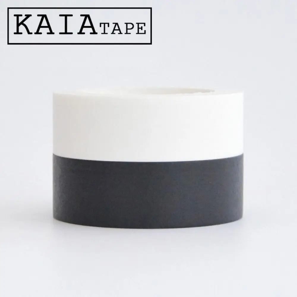 Solid Color Paper Tape DIY Black And White Tape Decorative Tapes Masking Tape Wrapping Paper Stickers - imagen 4