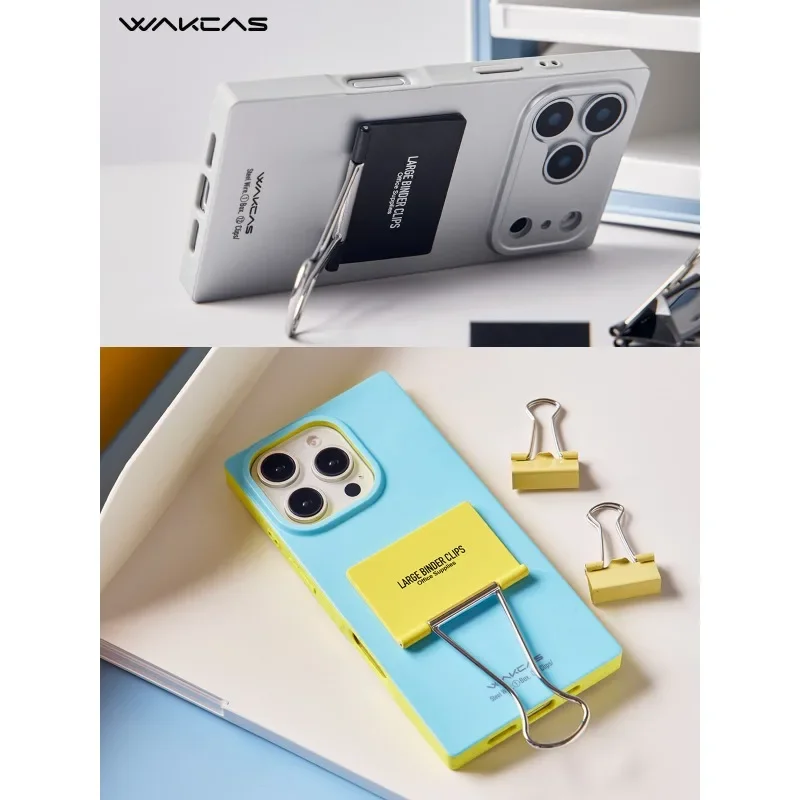 WAKCAS-funda protectora cuadrada con contraste esmerilado para teléfono, funda protectora adecuada para IPhone 17/16 Pro/Pro Max, regalo - imagen 3