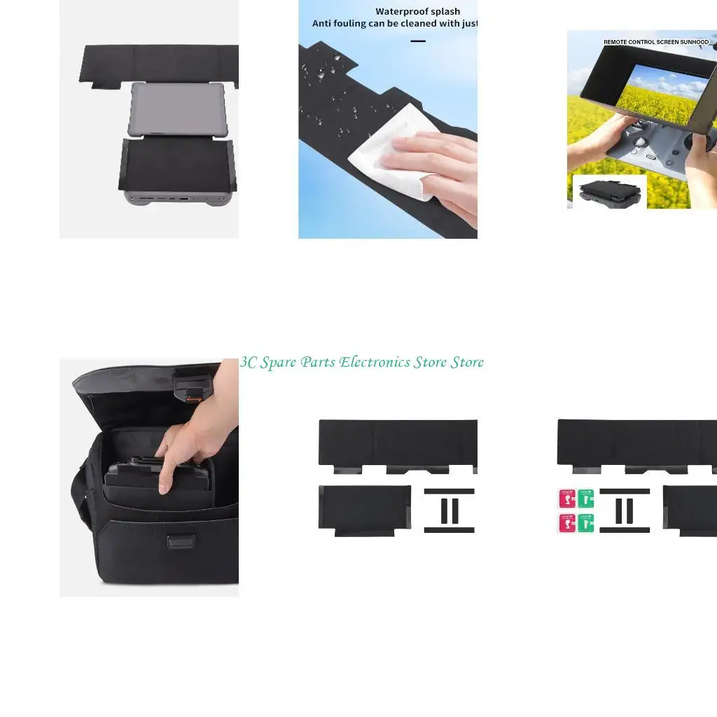 SZ Cubierta pantalla reflectante ligera para Remotes Exterior cuero resistente agua Plegado para almacenamiento