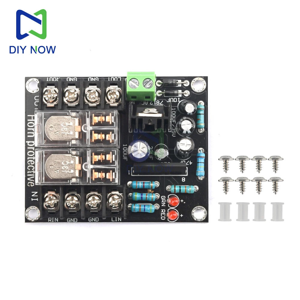 Placa de protección de altavoz AC 12-18V UPC1237, placa de protección de altavoz de relé paralelo Dual, fuente de alimentación independiente - imagen 5