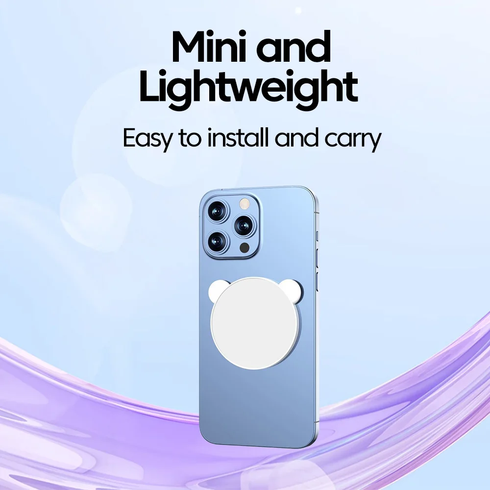 Espejo magnético para Selfie para cámara trasera, espejo convexo delgado para teléfono magsafe iPhone 15 14 13 Max Plus para Selfies Vlogging - imagen 4