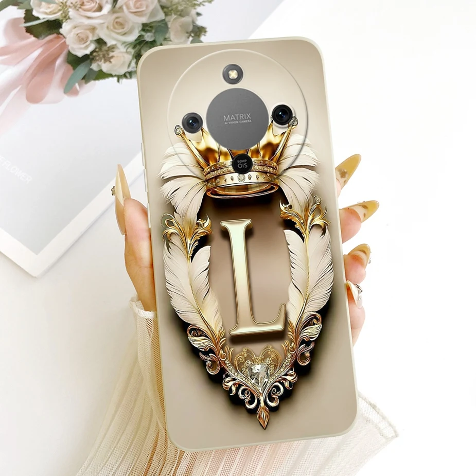 Para Honor X9d funda Magic8 Lite Linda corona letras cubierta suave TPU funda de teléfono para Honor Magic 8 Lite X 70 HonorX70 HonorX9d Fundas - imagen 3