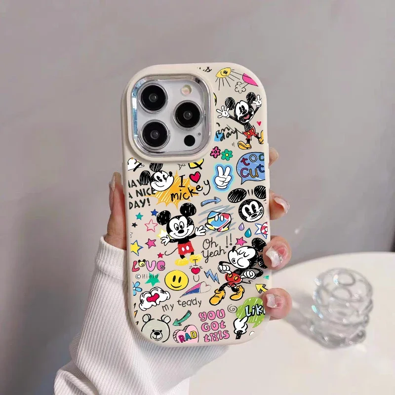 Funda de teléfono Disney Mickey Minnie para Samsung Galaxy A56 A54 A16 A15 5G A25 A35 A36 A26 S25 Ultra S24 S22 S23 Plus S24 S20 S21 FE - imagen 4