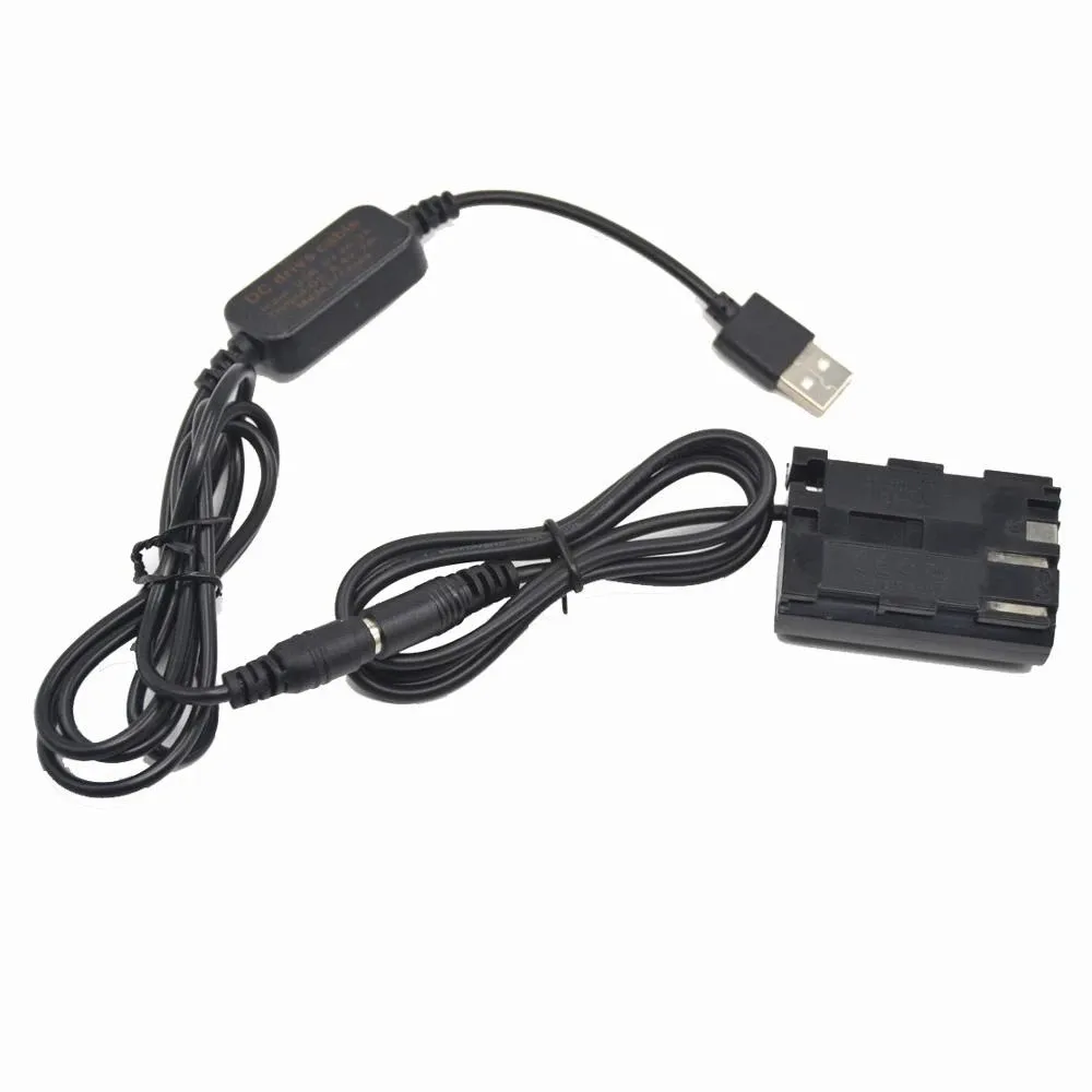 Adaptador de Cable de alimentación USB de 5V + DR-E2, acoplador de CC DR-400, batería ficticia de BP-511 para Canon EOS 5D, 10D, 20D, 20Da, 30D, 40D, 50D, D30, D60, 300D - imagen 5