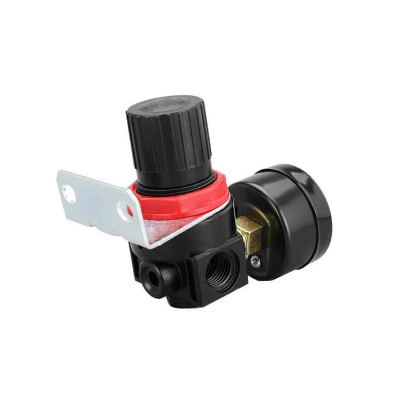 Control del regulador de presión de aire AR2000 de 1/4 pulgadas para unidades de tratamiento de regulación de Gas de bomba de compresor con manómetro ajustable - imagen 4