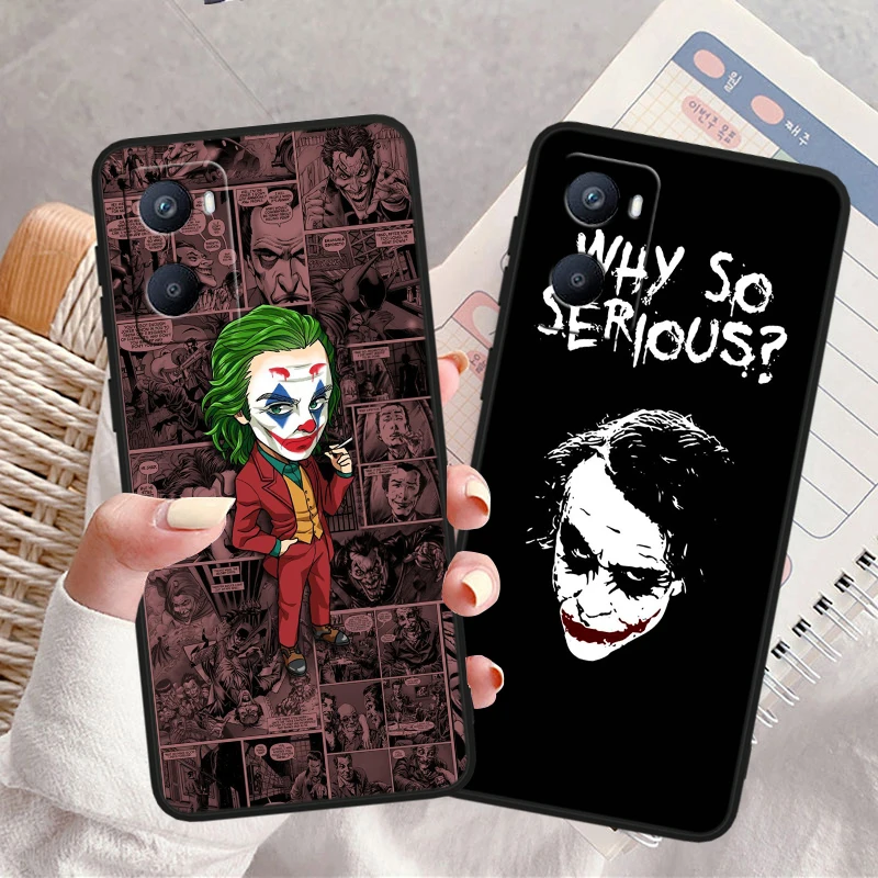 The Joker-póster de película de silicona Tpu, cubierta negra para OPPO A98, A96, A94, A74, A72, A57S, A55, A53S, A15S, A16K, A5, 2019 - imagen 2