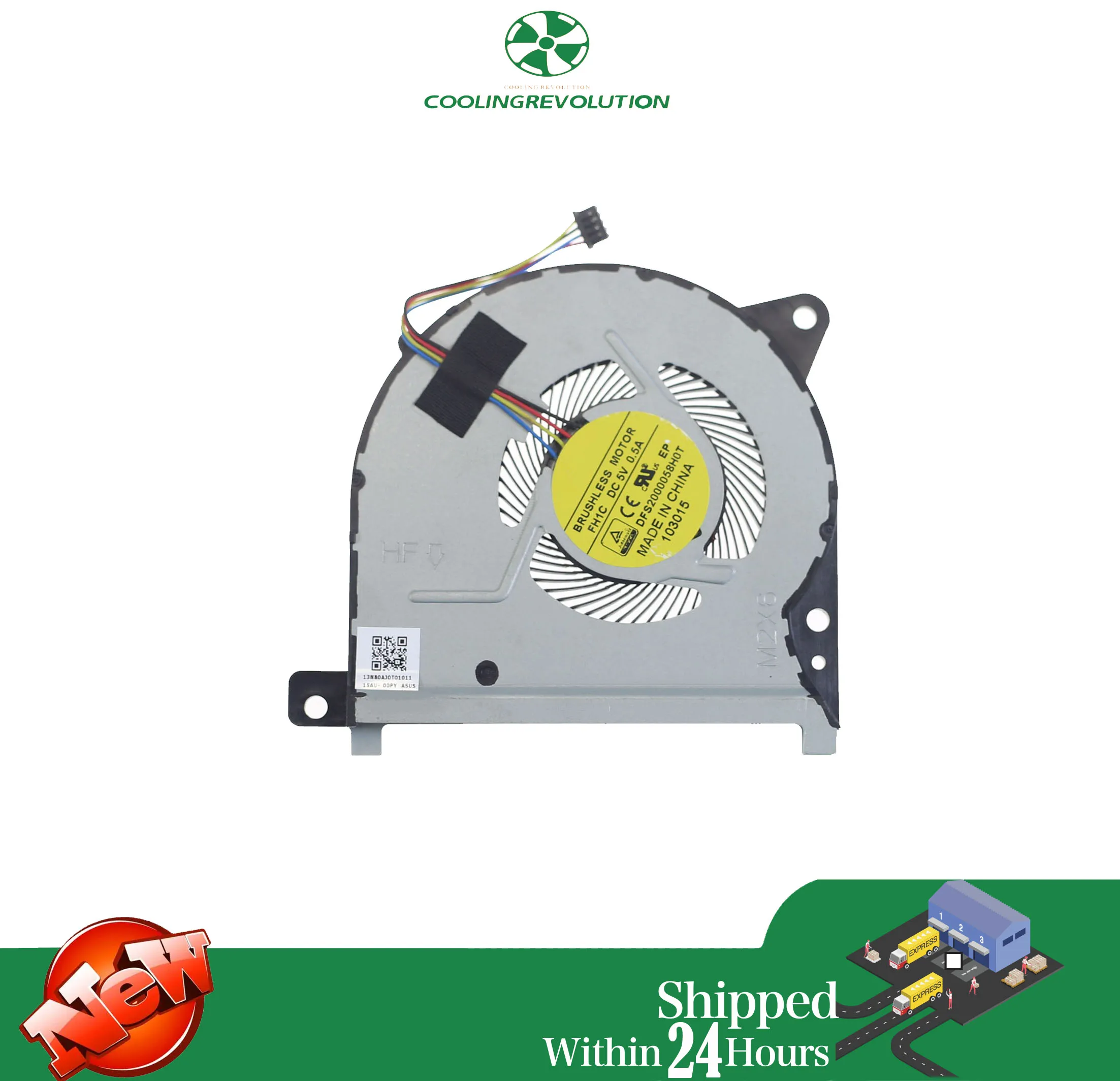 Ventilador de refrigeración de la CPU del ordenador portátil DFS2000058H0T DC5V 0.5A 4Pin para ASUS VivoBook Flip TP301 TP501 TP301UJ TP301U TP301UA Q303 Q303U - imagen 3