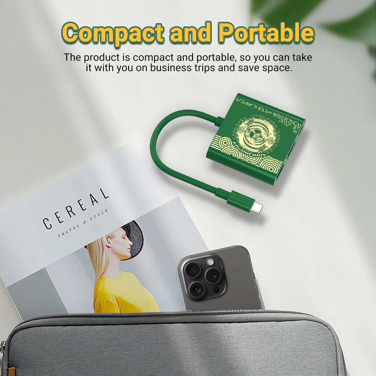 Adaptador USB C a Displayport 8K Hub multipuerto 3 en 1 con puerto USB 3,0 PD de 100W para Switch/Switch OLED Macbook Pro - imagen 4