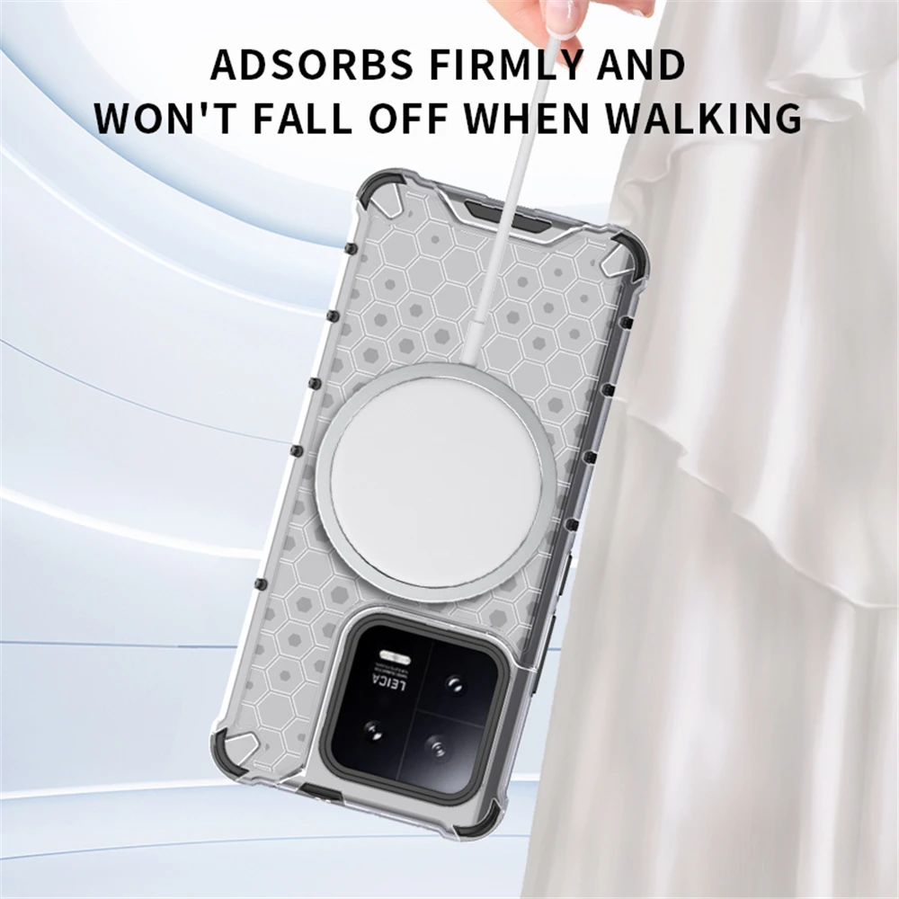 Funda de teléfono transparente con anillo magnético para Xiaomi 15 14 14T 13 Pro 14Pro 13Pro cubierta completa transparente a prueba de golpes - imagen 4