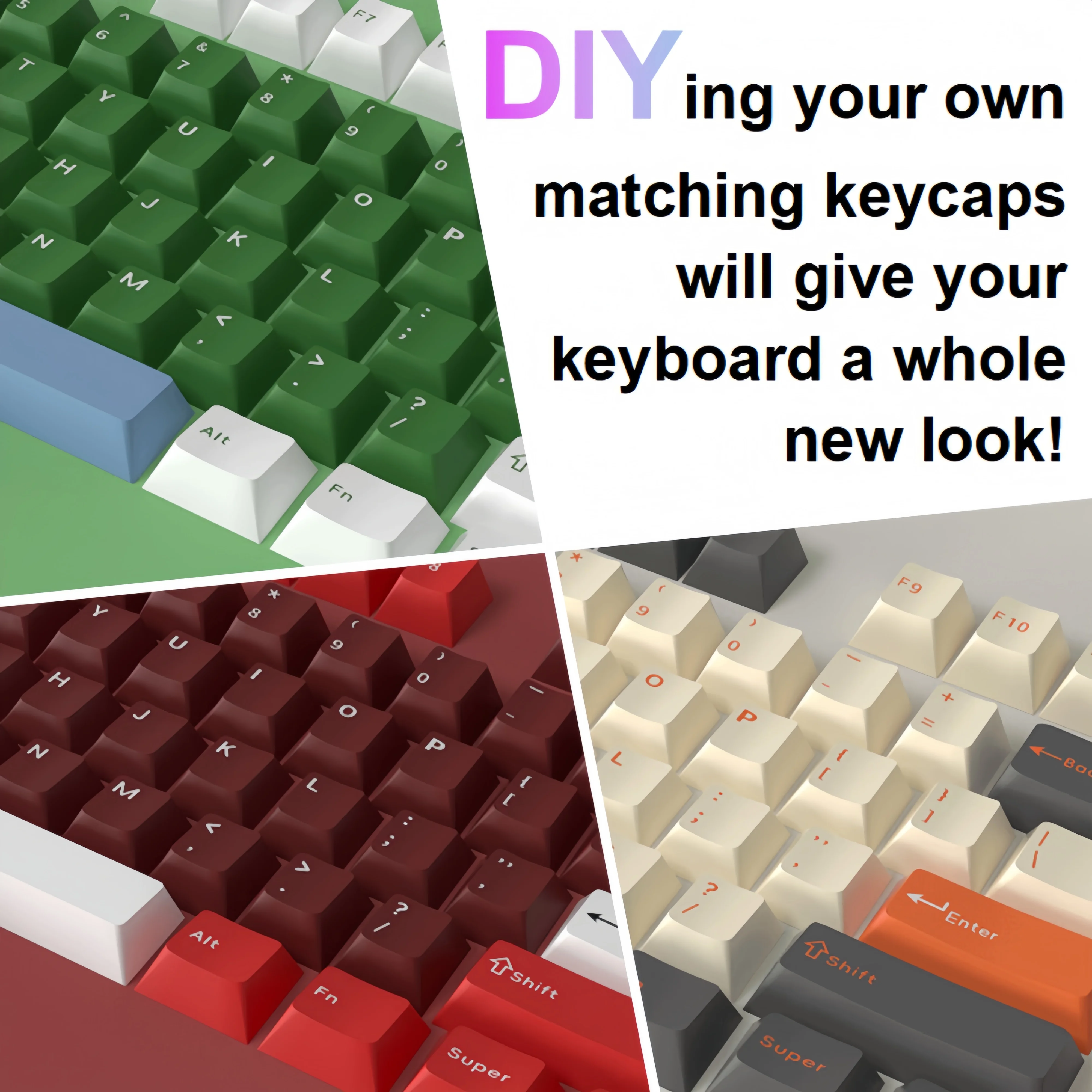 Teclas PBT de 11 colores, 126 teclas, perfil de cereza, juego de teclas de doble disparo para teclado mecánico Mx Cherry Switch, Kit DIY - imagen 4