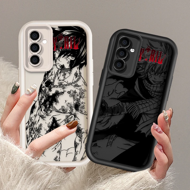 Anime Fairy Tail para Samsung Galaxy S24 S23 S22 S21 S20 Ultra Plus FE A52 A53 A54 A71 funda de teléfono con escalera ocular - imagen 2