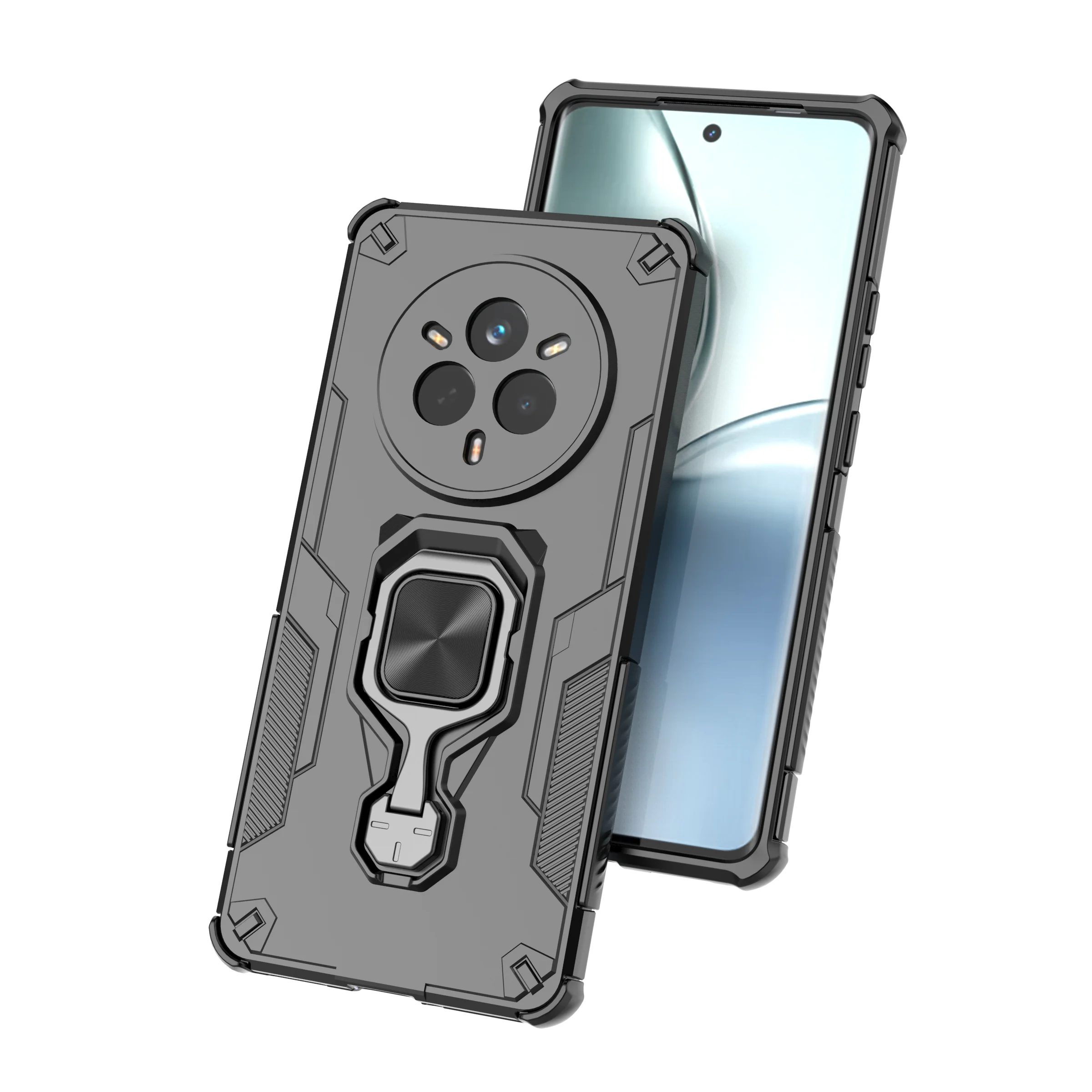 Funda de teléfono King Kong con soporte de Metal para Realme 14 Pro, Funda de hoja de hierro magnética para Realme 14 Pro Plus чехол, Funda trasera - imagen 2