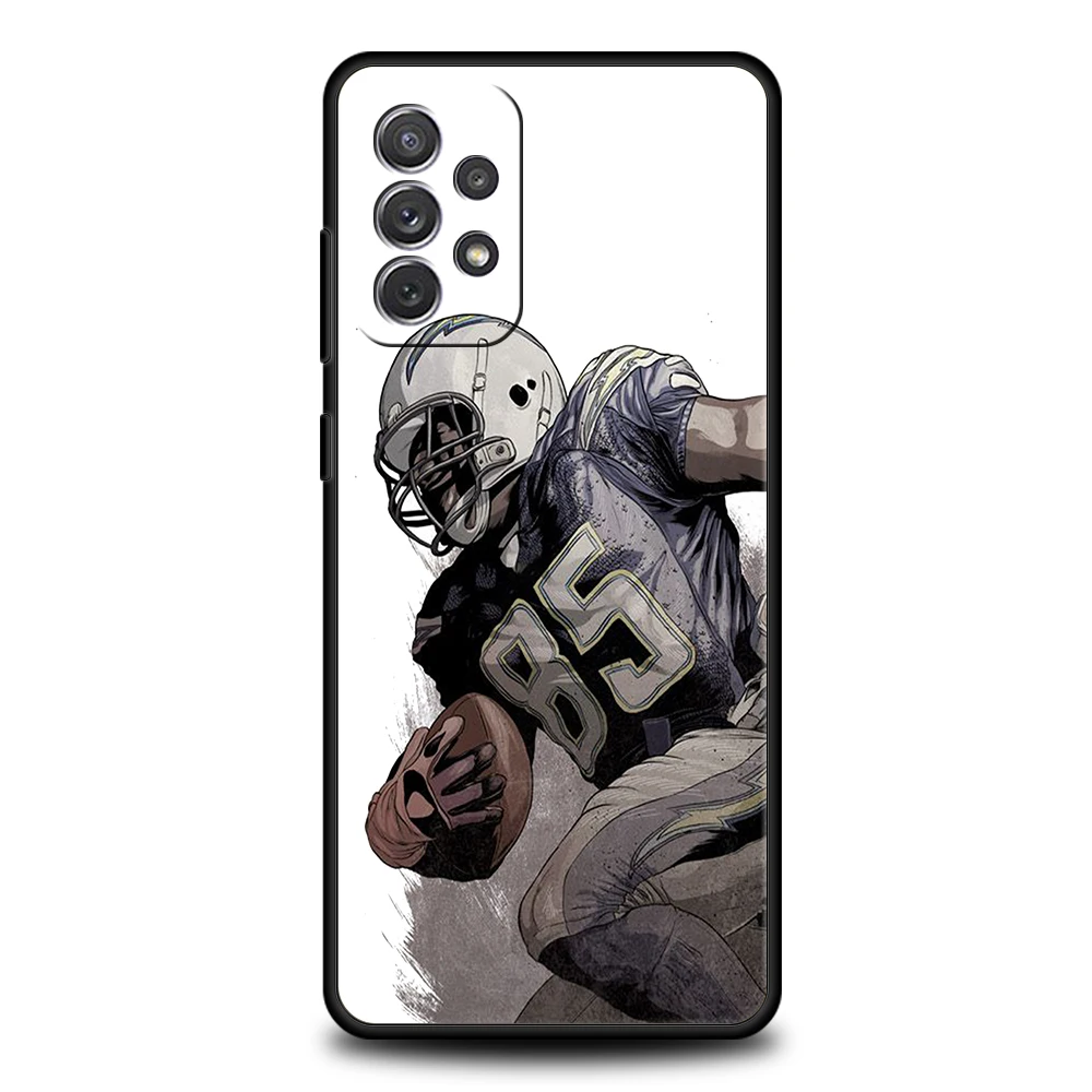 Funda para Samsung A15 A13 A35 A55 A51 A71 A41 A31 A03S A05 A17 A23 A25 A33 A53 A73 5G A07 4G, funda deportiva para reproductor de Rugby americano - imagen 3