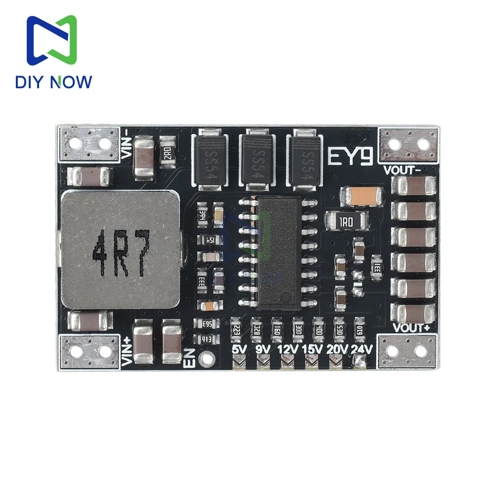 Módulo de potencia de refuerzo de DC-DC, salida de voltaje fija, módulo de refuerzo de batería de litio de alta potencia 5A DC-DC de 5-15V a 5V/9V/12V/24V - imagen 5
