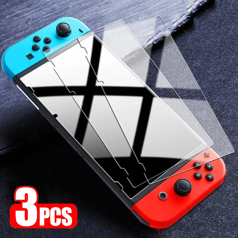 Vidrio templado transparente para Nintendo Switch Lite Protector de pantalla Compatible con Nintendo Switch NS/OLED película protectora transparente 9H - imagen 2