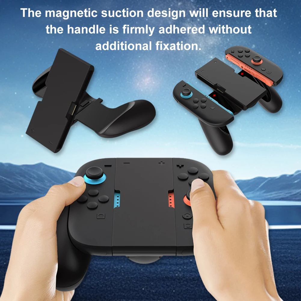 Mango de agarre para juegos, controlador de carga, agarre de mango de plástico cómodo, soporte para Nintendo Switch 2, accesorios JoyCon - imagen 2