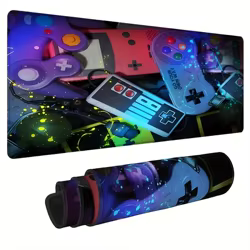 Alfombrilla de ratón para juegos 900x400 con bordes cosidos de goma antideslizantes, alfombrilla de escritorio para jugadores y alfombrillas de ratón de oficina para ordenador de escritorio
