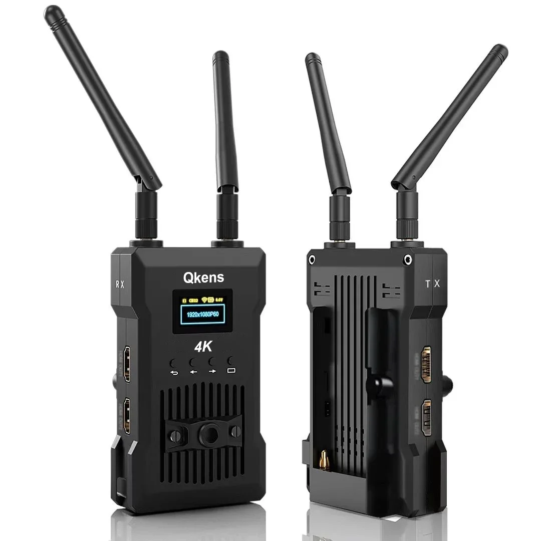 Transmisor y receptor de vídeo HDMI Dual 4K, extensor inalámbrico, batería de 250m, soporte para TV, aplicación de teléfono, cámara, transmisión en vivo, 60ms