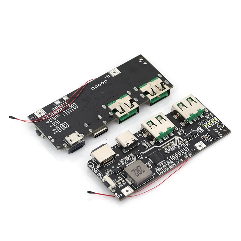 QC4.0 QC3.0 LED USB Dual 5V 4.5A 22,5 W Micro/tipo-c USB banco de energía móvil 18650 módulo de carga protección de temperatura/circuito - imagen 3