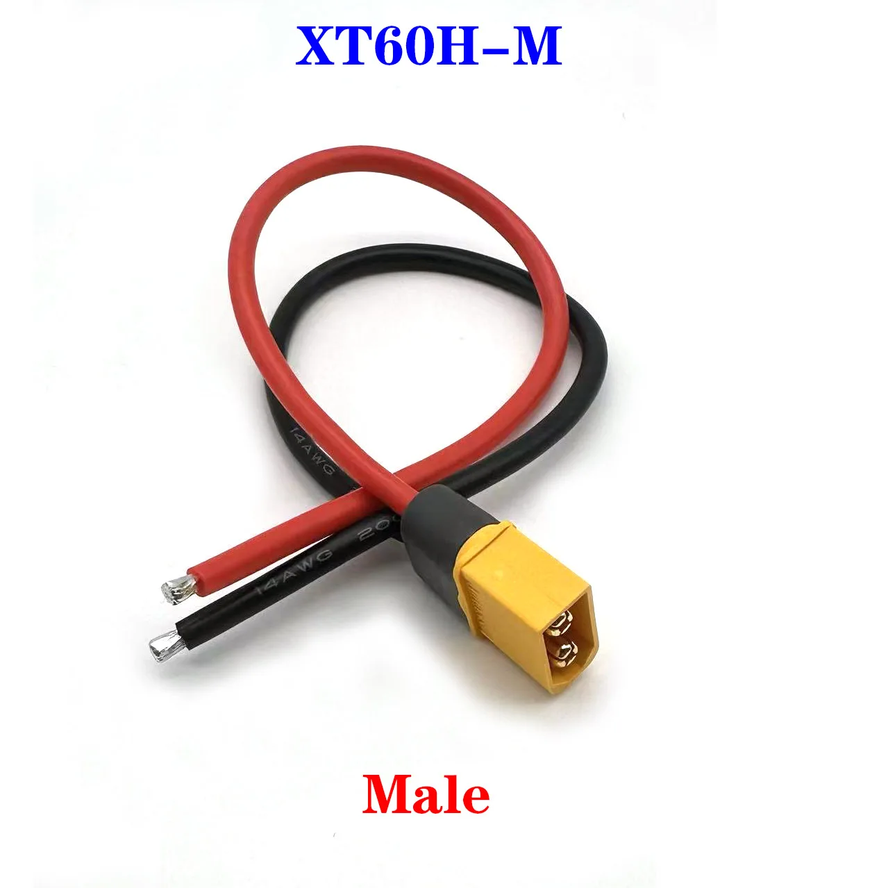 Cable de conexión de enchufe de conversión macho y hembra XT60, Conector de batería con cable de extensión de silicona, 12AWG, 10/20/30/ 50/100CM - imagen 5