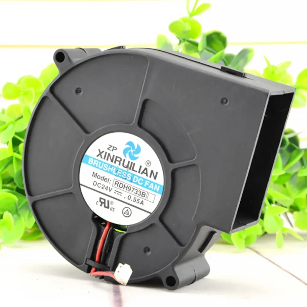 Nuevo para RDH9733B 24V 0.55A 9CM 9733 radiador de ventilador turbo de 2 cables - imagen 2